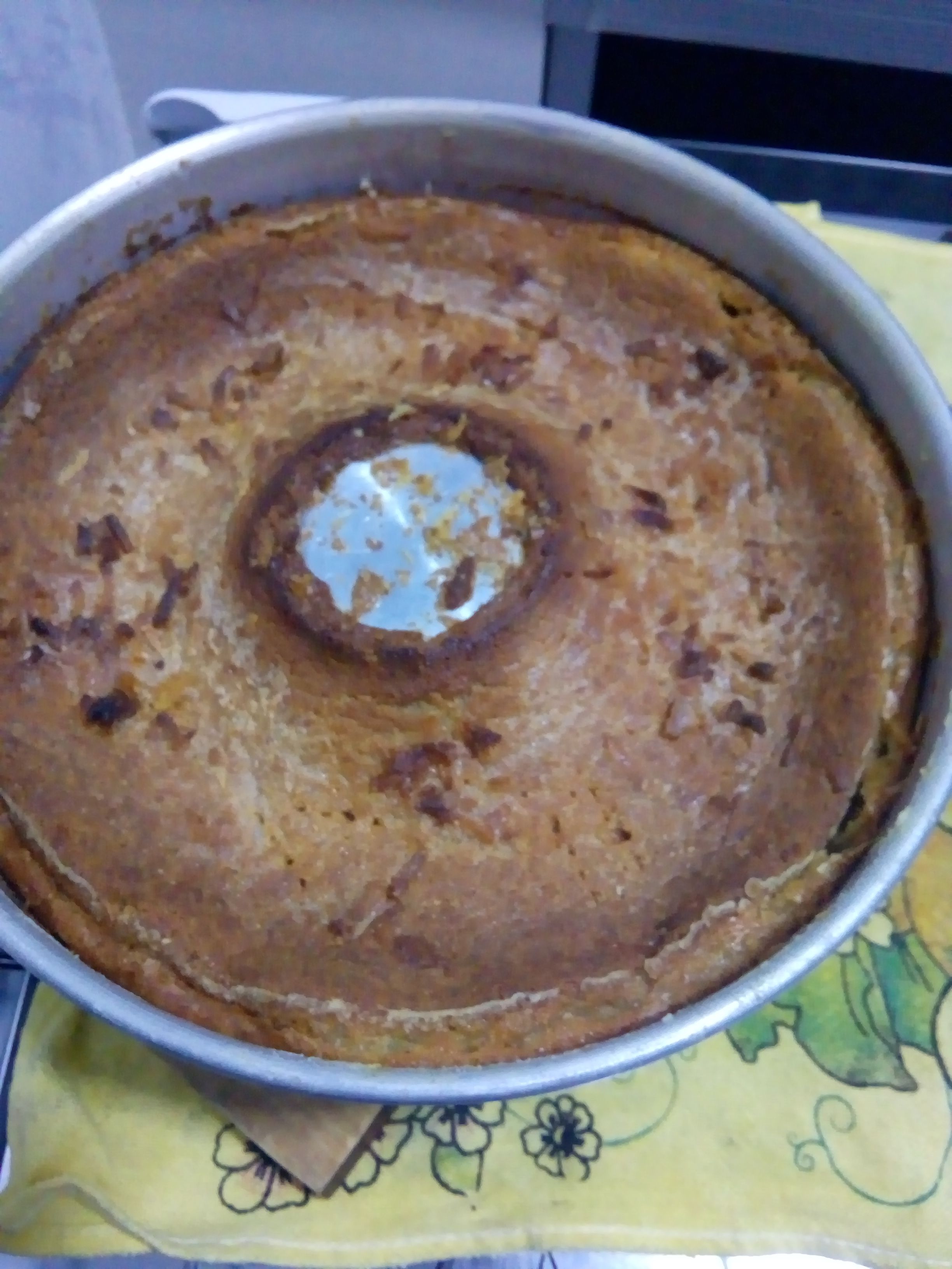 Bolo de aipim feito no liquidificador