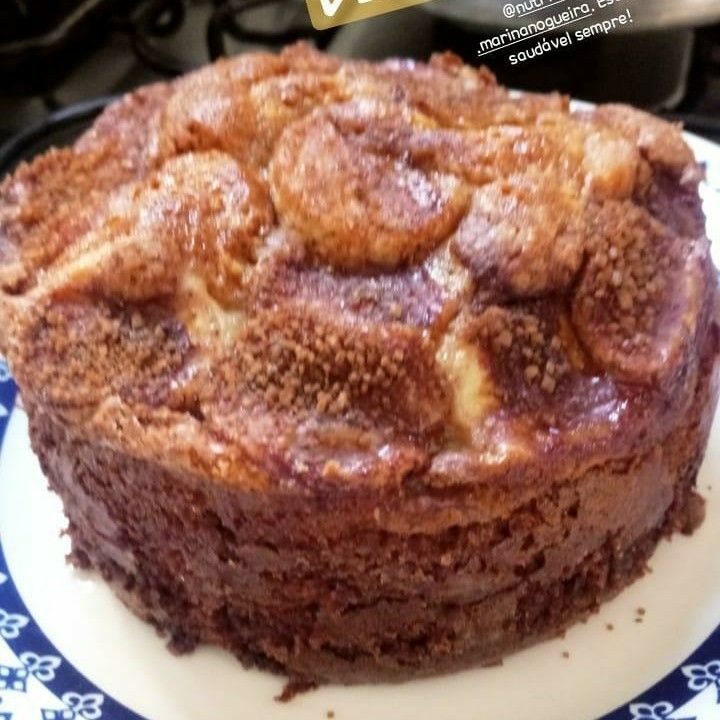 Bolo de banana sem lactose e sem glúten