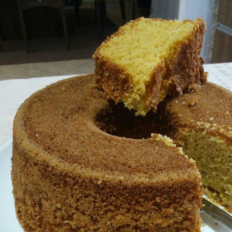 Bolo de fubá sem glúten e sem lactose