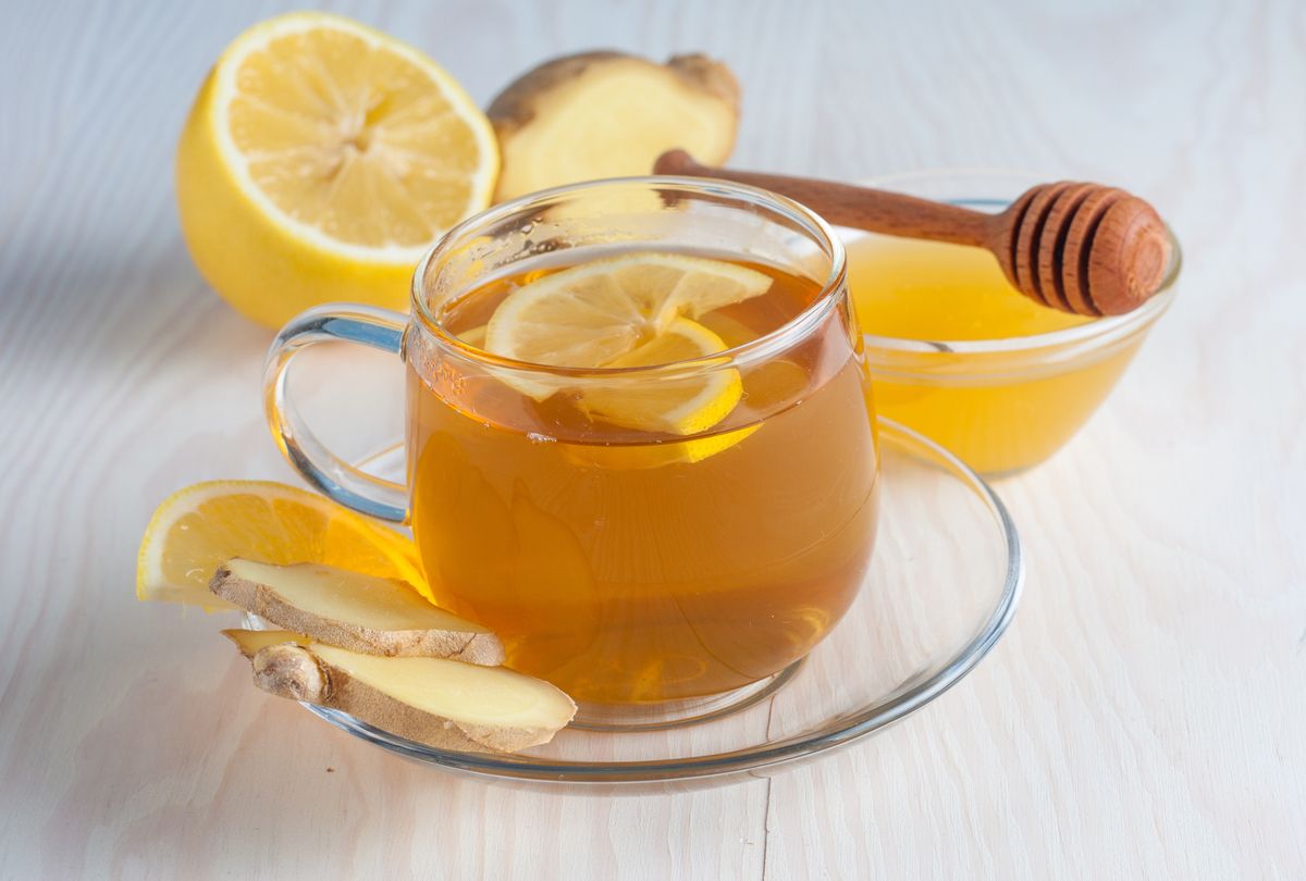 Chá de limão com mel