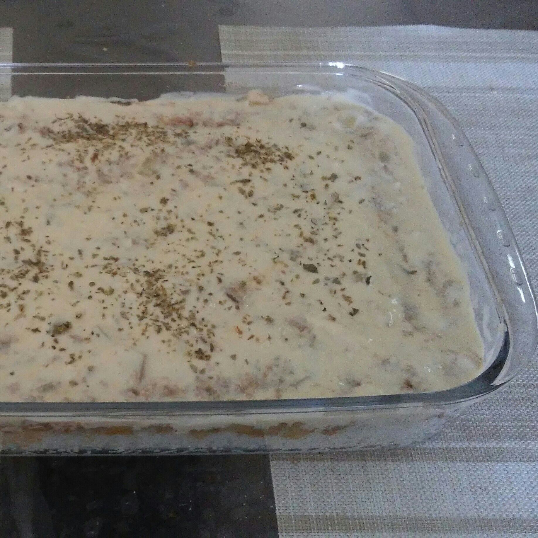 Escondidinho com molho bechamel