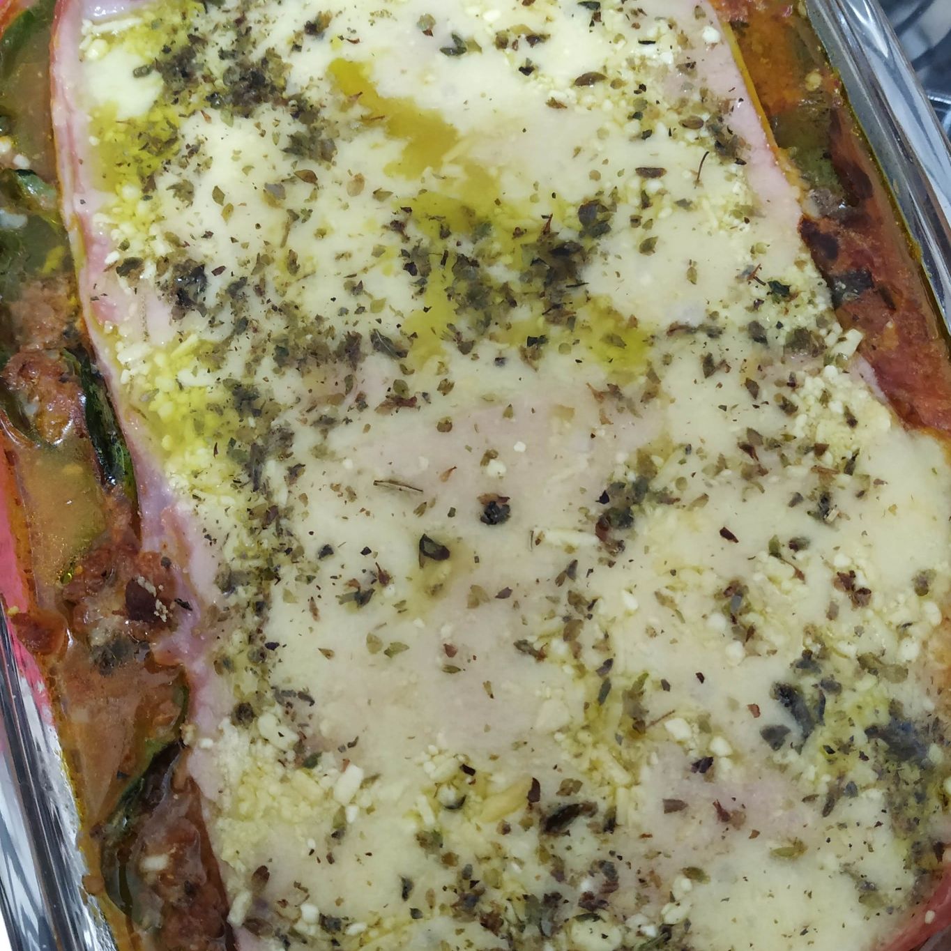 Lasanha low carb de carne moída