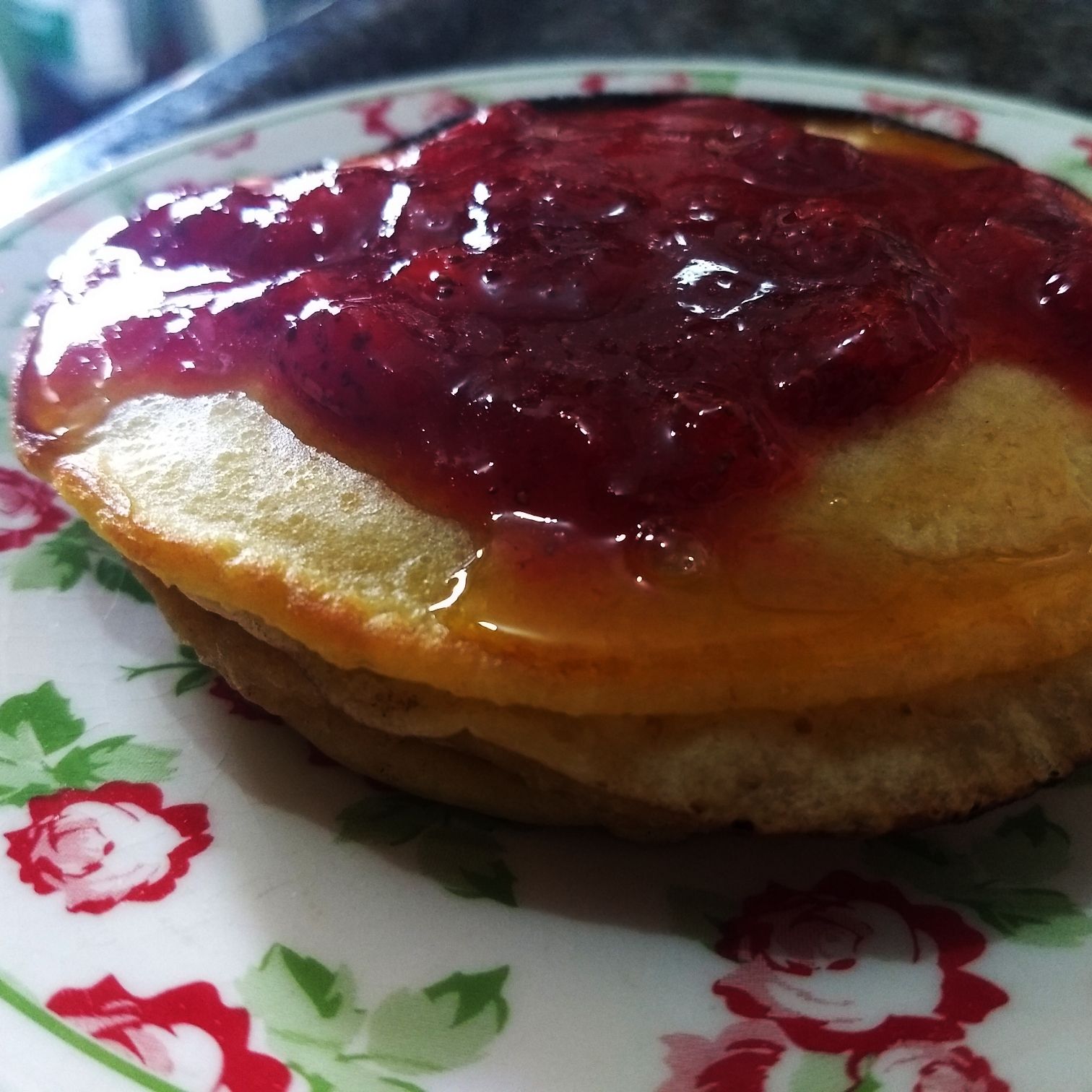 Panqueca americana com farinha de trigo com fermento