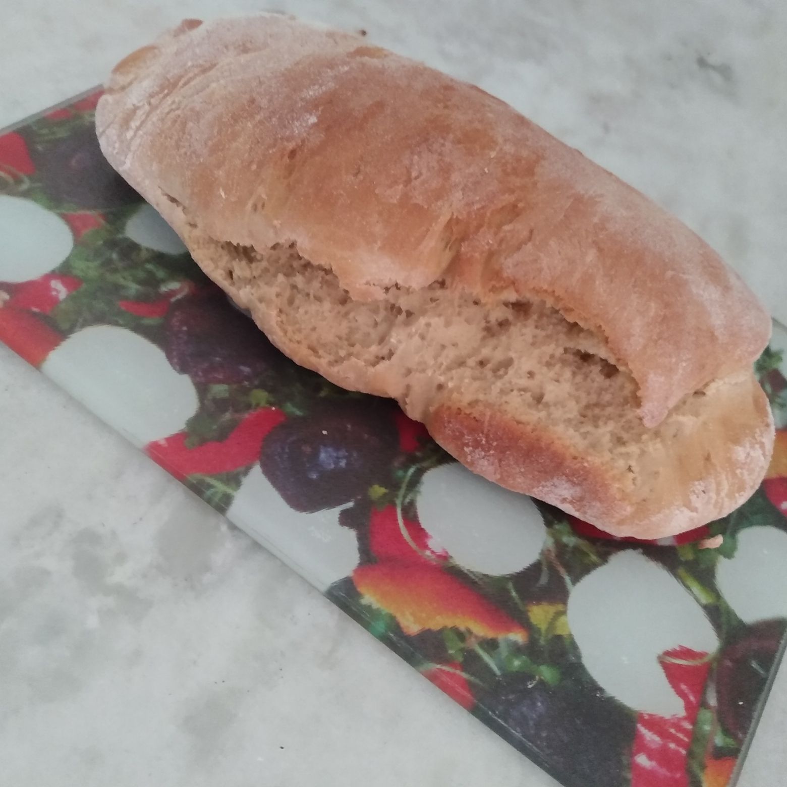 Pão feito com fermento em pó