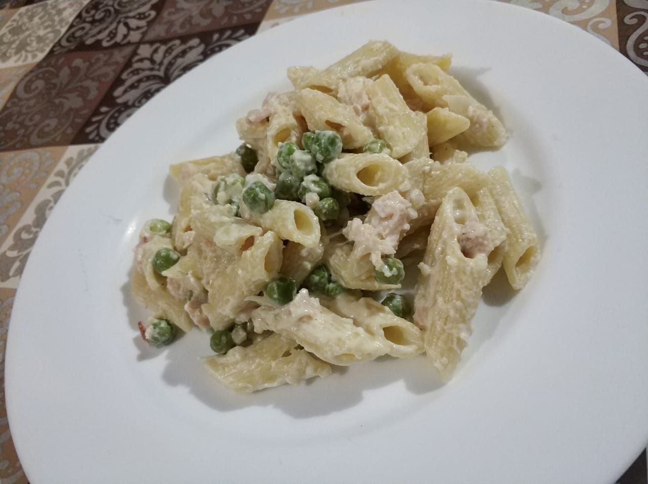 Penne ao molho parisiense