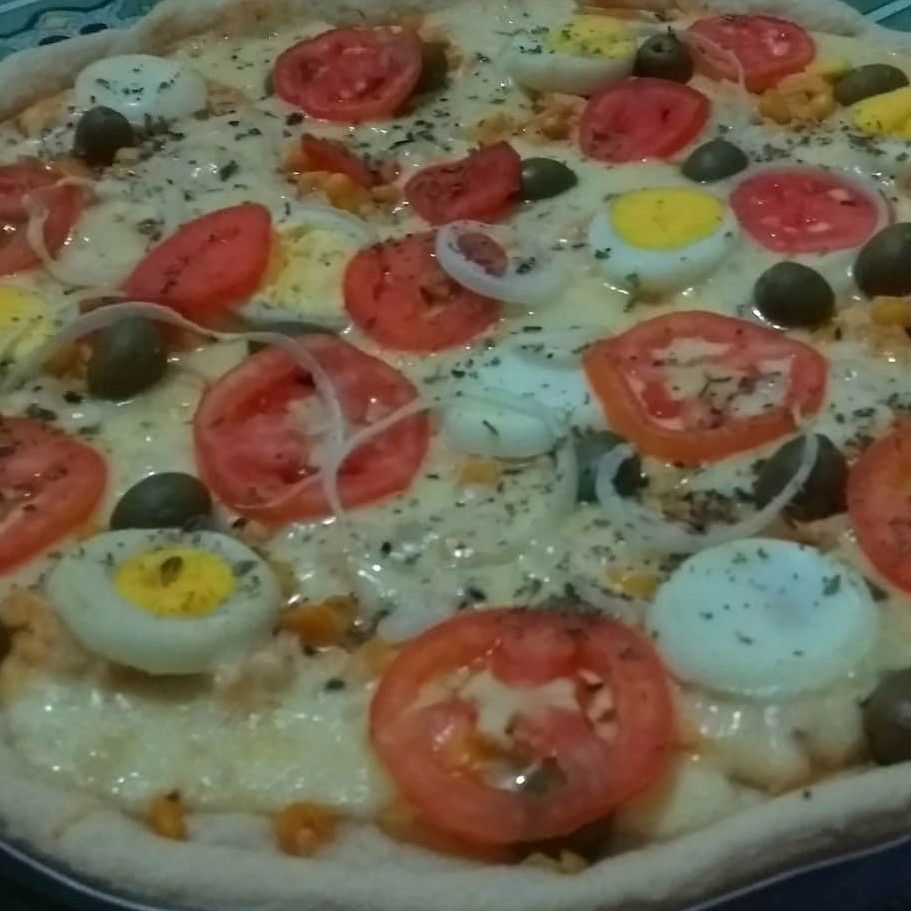 Pizza de massa árabe
