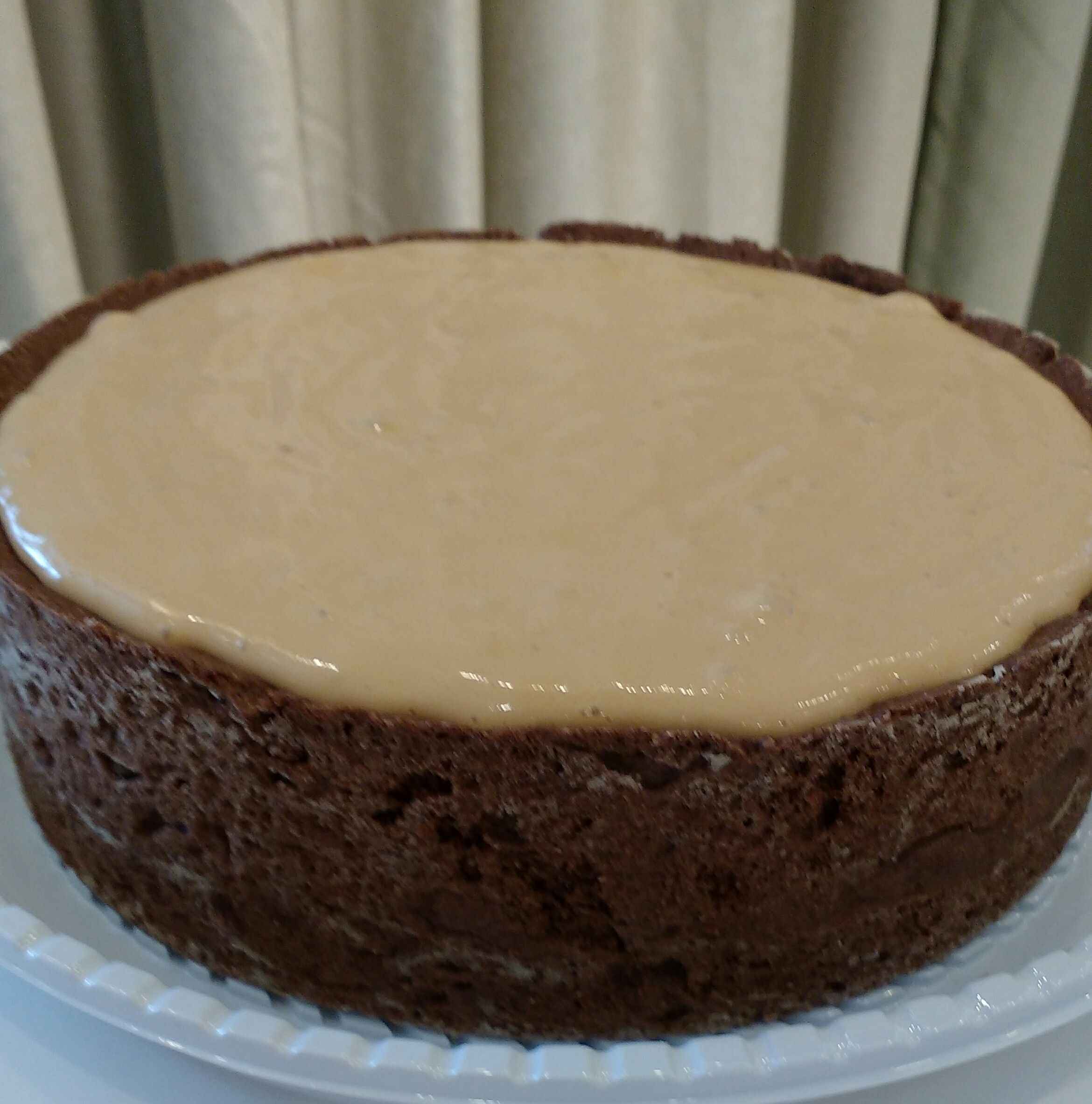 Torta de requeijão com doce de leite