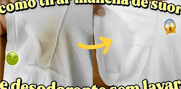 Como tirar manchas de desodorante das roupas sem precisar lavar!