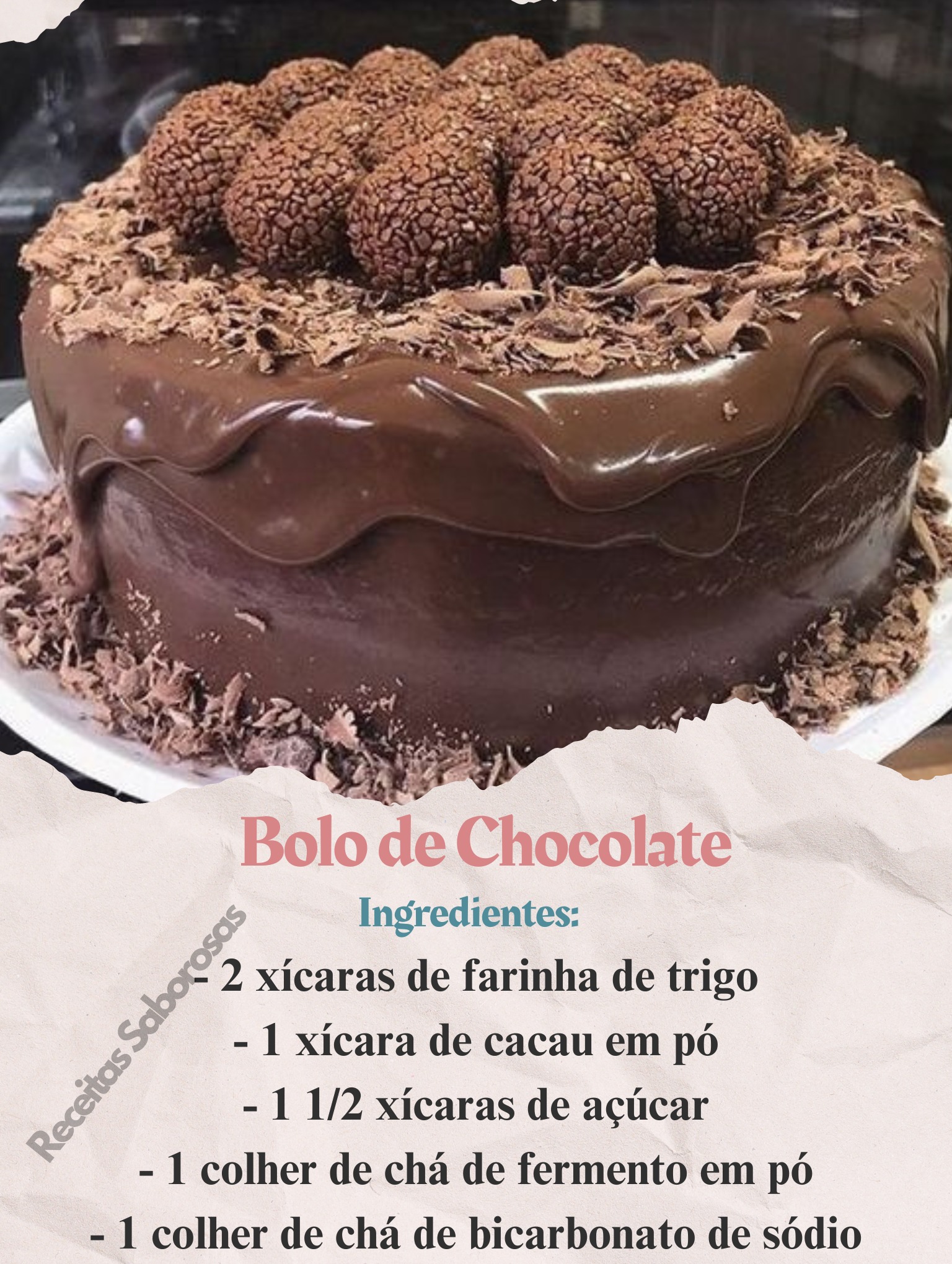 RECEITA DE BOLO BRIGADEIRIO, GENTE É UMA EXPLOSÃO DE DELICIAS!!