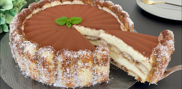 Sem forno! Deliciosa torta gelada de café que derrete na boca! Fica pronta em poucos minuto