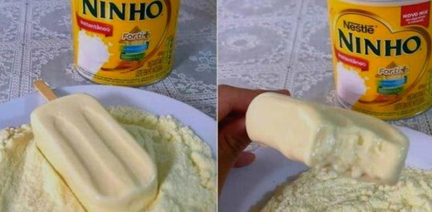 Picolé de leite ninho cremoso refresque-se com essa receita de dar água na boca…