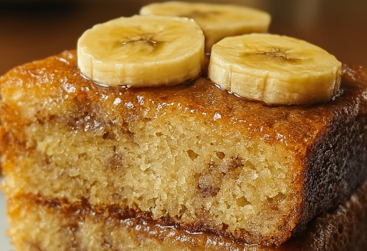 Bolo simples de Banana de Liquidificador: eu sempre faço pra servir com o Cafezinho…